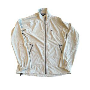Outdoor Research Ferrosi Jacket Nylon Stretch Softshell Full Zip Womens L Oyster